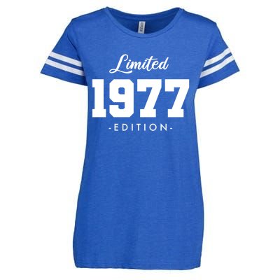 Gift For 46 Year Old 1977 Limited Edition 46th Birthday Gift Enza Ladies Jersey Football T-Shirt