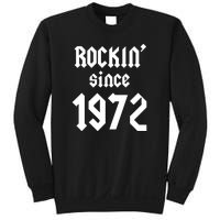 Gift For 50 Year Old Birthday Vintage 1972 Sweatshirt