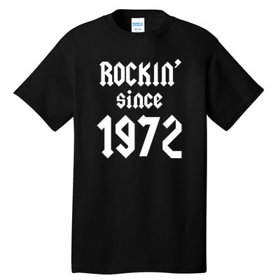 Gift For 50 Year Old Birthday Vintage 1972 Tall T-Shirt