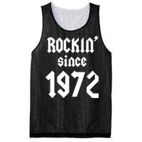 Gift For 50 Year Old Birthday Vintage 1972 Mesh Reversible Basketball Jersey Tank