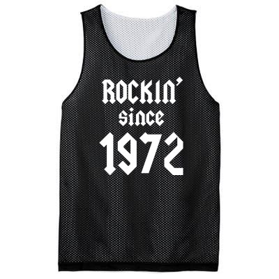 Gift For 50 Year Old Birthday Vintage 1972 Mesh Reversible Basketball Jersey Tank