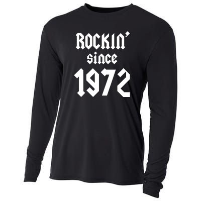 Gift For 50 Year Old Birthday Vintage 1972 Cooling Performance Long Sleeve Crew