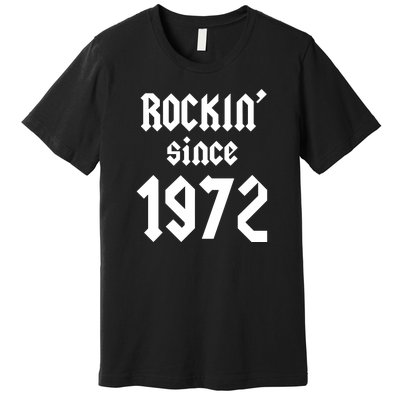 Gift For 50 Year Old Birthday Vintage 1972 Premium T-Shirt