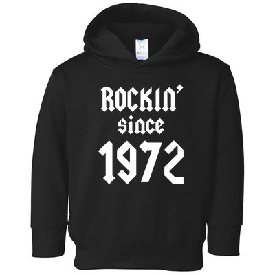 Gift For 50 Year Old Birthday Vintage 1972 Toddler Hoodie