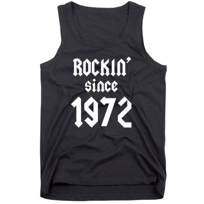 Gift For 50 Year Old Birthday Vintage 1972 Tank Top