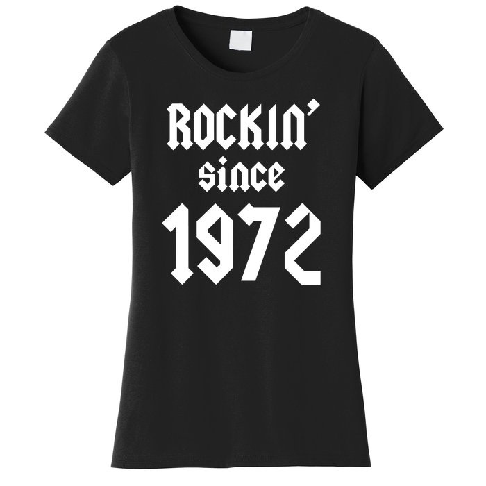 Gift For 50 Year Old Birthday Vintage 1972 Women's T-Shirt