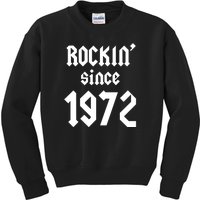 Gift For 50 Year Old Birthday Vintage 1972 Kids Sweatshirt