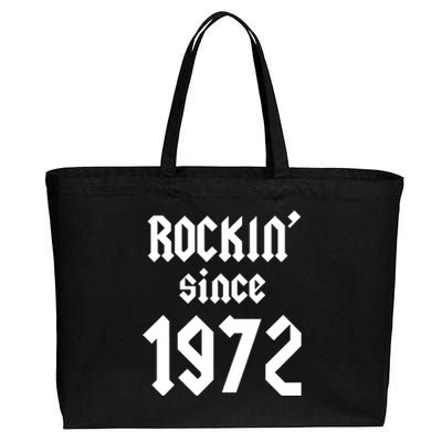 Gift For 50 Year Old Birthday Vintage 1972 Cotton Canvas Jumbo Tote