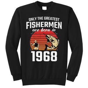 Gift For 54 Year Old Fishing Fisherman 1968 54th Birthday Sweatshirt