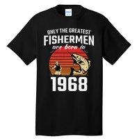 Gift For 54 Year Old Fishing Fisherman 1968 54th Birthday Tall T-Shirt