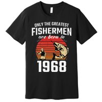 Gift For 54 Year Old Fishing Fisherman 1968 54th Birthday Premium T-Shirt