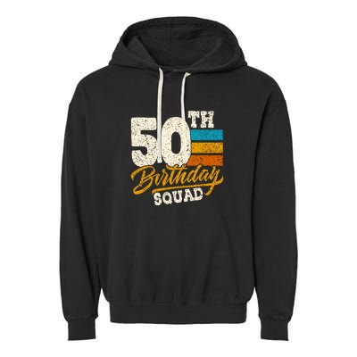 Gift For 50 Year Old Birthday Vintage 1972 Garment-Dyed Fleece Hoodie