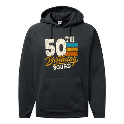 Gift For 50 Year Old Birthday Vintage 1972 Performance Fleece Hoodie