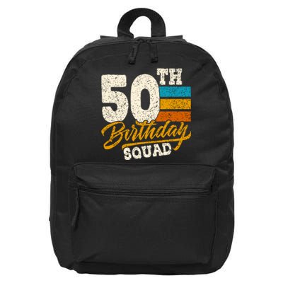 Gift For 50 Year Old Birthday Vintage 1972 16 in Basic Backpack