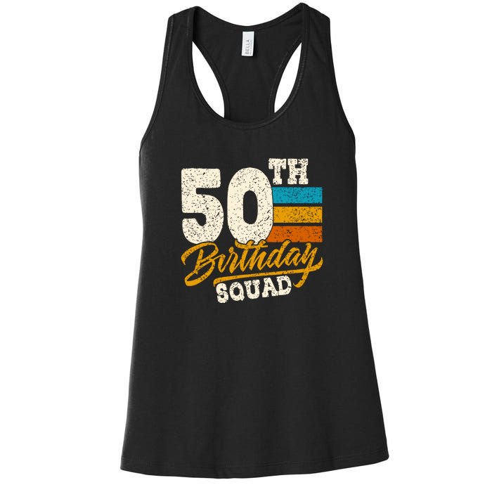 Gift For 50 Year Old Birthday Vintage 1972 Women's Racerback Tank