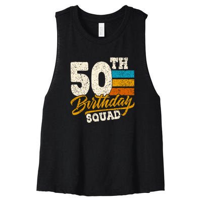 Gift For 50 Year Old Birthday Vintage 1972 Women's Racerback Cropped Tank