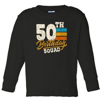 Gift For 50 Year Old Birthday Vintage 1972 Toddler Long Sleeve Shirt