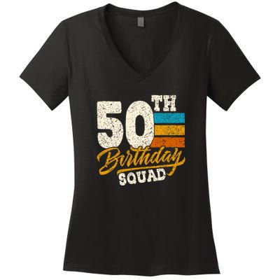 Gift For 50 Year Old Birthday Vintage 1972 Women's V-Neck T-Shirt