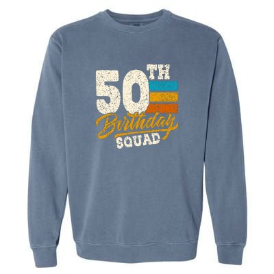 Gift For 50 Year Old Birthday Vintage 1972 Garment-Dyed Sweatshirt