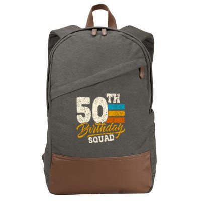 Gift For 50 Year Old Birthday Vintage 1972 Cotton Canvas Backpack