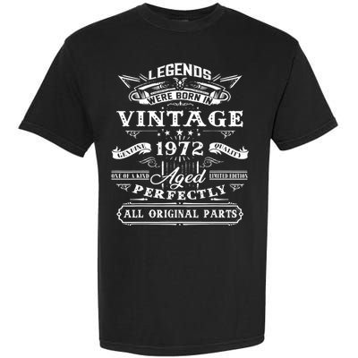 Gift For 50 Year Old Birthday Vintage 1972 Garment-Dyed Heavyweight T-Shirt