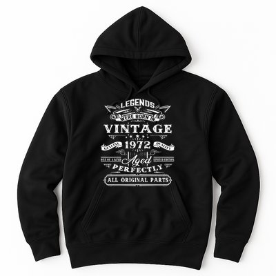 Gift For 50 Year Old Birthday Vintage 1972 Hoodie