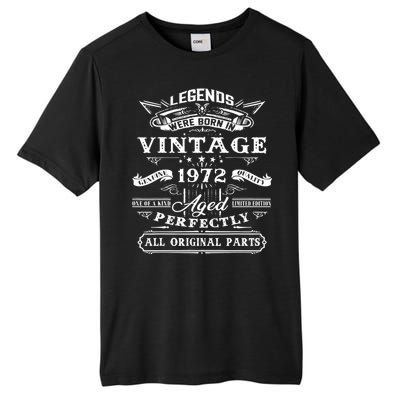 Gift For 50 Year Old Birthday Vintage 1972 Tall Fusion ChromaSoft Performance T-Shirt