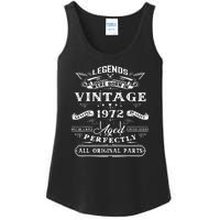 Gift For 50 Year Old Birthday Vintage 1972 Ladies Essential Tank