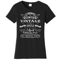 Gift For 50 Year Old Birthday Vintage 1972 Women's T-Shirt