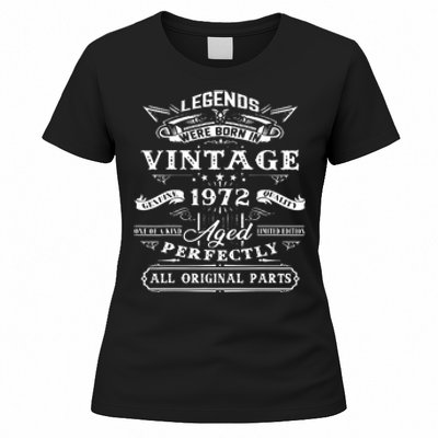 Gift For 50 Year Old Birthday Vintage 1972 Women's T-Shirt