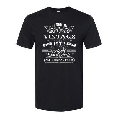 Gift For 50 Year Old Birthday Vintage 1972 Softstyle CVC T-Shirt