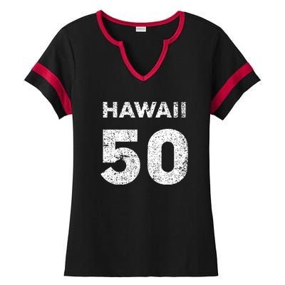 Gift For 50 Year Old Birthday Vintage 1972 Ladies Halftime Notch Neck Tee