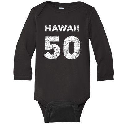 Gift For 50 Year Old Birthday Vintage 1972 Baby Long Sleeve Bodysuit