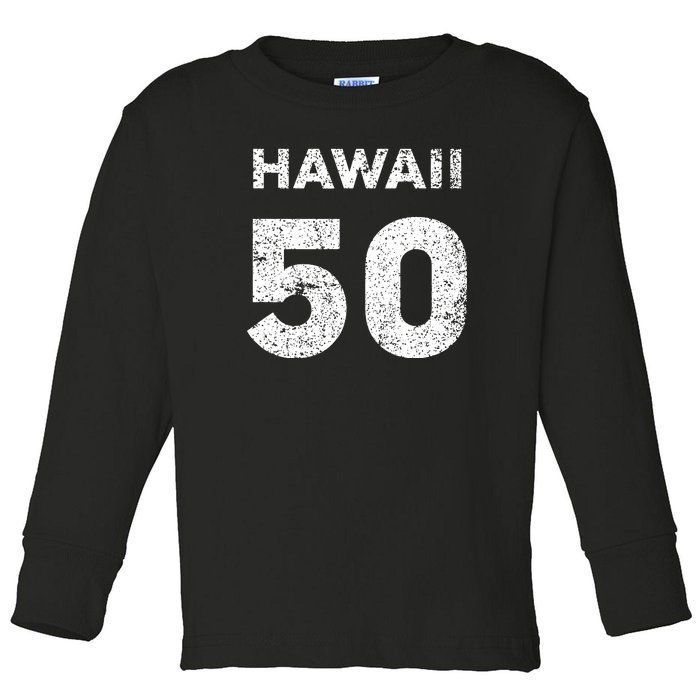 Gift For 50 Year Old Birthday Vintage 1972 Toddler Long Sleeve Shirt