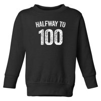 Gift For 50 Year Old Birthday Vintage 1972 Toddler Sweatshirt