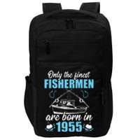 Gift For 66 Years Old 66th Birthday Fishing Fisherman 1955 Impact Tech Backpack