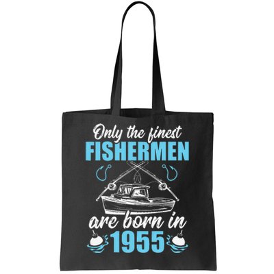 Gift For 66 Years Old 66th Birthday Fishing Fisherman 1955 Tote Bag