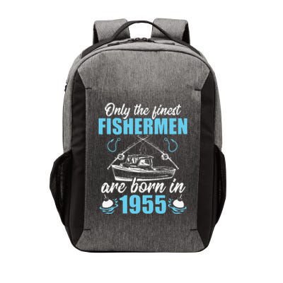 Gift For 66 Years Old 66th Birthday Fishing Fisherman 1955 Vector Backpack