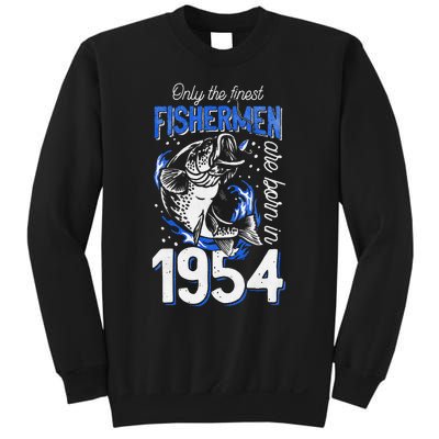 Gift For 66 Years Old Fishing Fisherman 1954 66th Birthday Sweatshirt