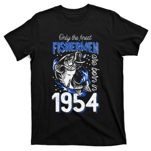 Gift For 66 Years Old Fishing Fisherman 1954 66th Birthday T-Shirt