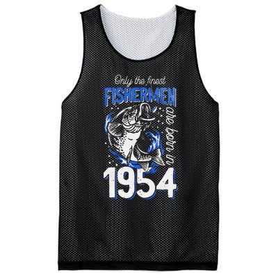 Gift For 66 Years Old Fishing Fisherman 1954 66th Birthday Mesh Reversible Basketball Jersey Tank