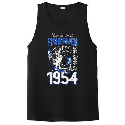 Gift For 66 Years Old Fishing Fisherman 1954 66th Birthday PosiCharge Competitor Tank