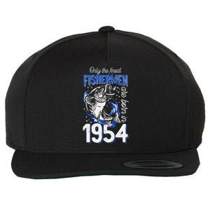 Gift For 66 Years Old Fishing Fisherman 1954 66th Birthday Wool Snapback Cap