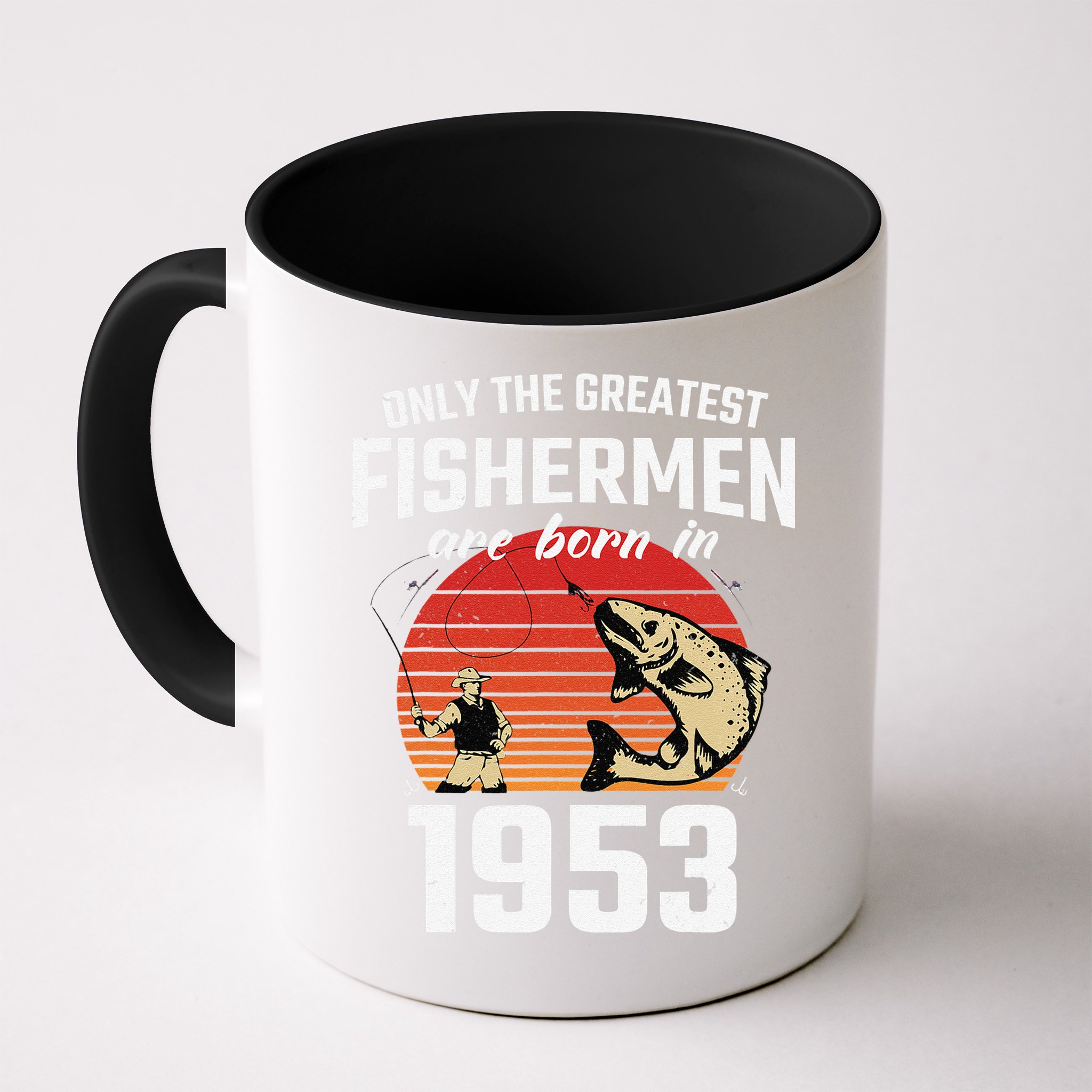 Gift For 69 Year Old Fishing Fisherman 1953 69th Birthday Mug