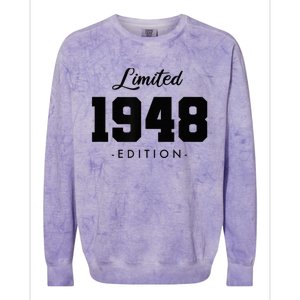 Gift for 75 Year Old 1948 Limited Edition 75th Birthday Present Colorblast Crewneck Sweatshirt