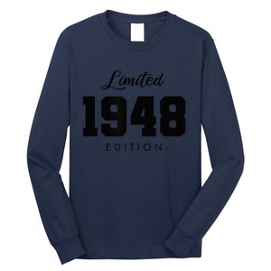 Gift for 75 Year Old 1948 Limited Edition 75th Birthday Present Long Sleeve Shirt