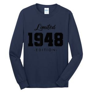 Gift for 75 Year Old 1948 Limited Edition 75th Birthday Present Tall Long Sleeve T-Shirt