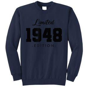 Gift for 75 Year Old 1948 Limited Edition 75th Birthday Present Tall Sweatshirt