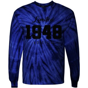 Gift for 75 Year Old 1948 Limited Edition 75th Birthday Present Tie-Dye Long Sleeve Shirt