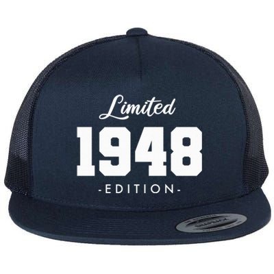 Gift for 75 Year Old 1948 Limited Edition 75th Birthday Present Flat Bill Trucker Hat